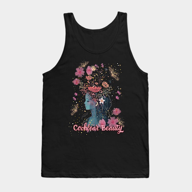 Cochlear Beauty | Cochlear Implant | Deaf Tank Top by RusticWildflowers